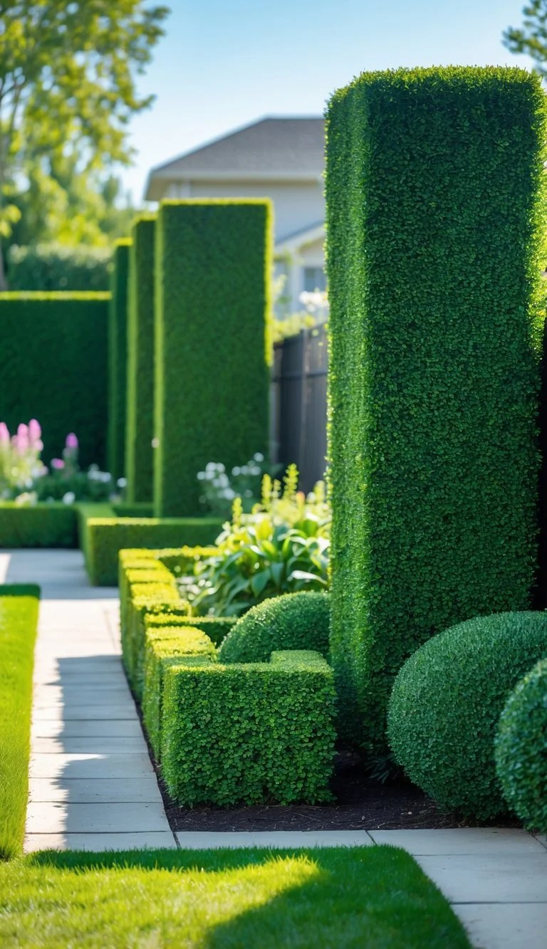 Garden arbor adorned with blooming roses enhancing privacy.