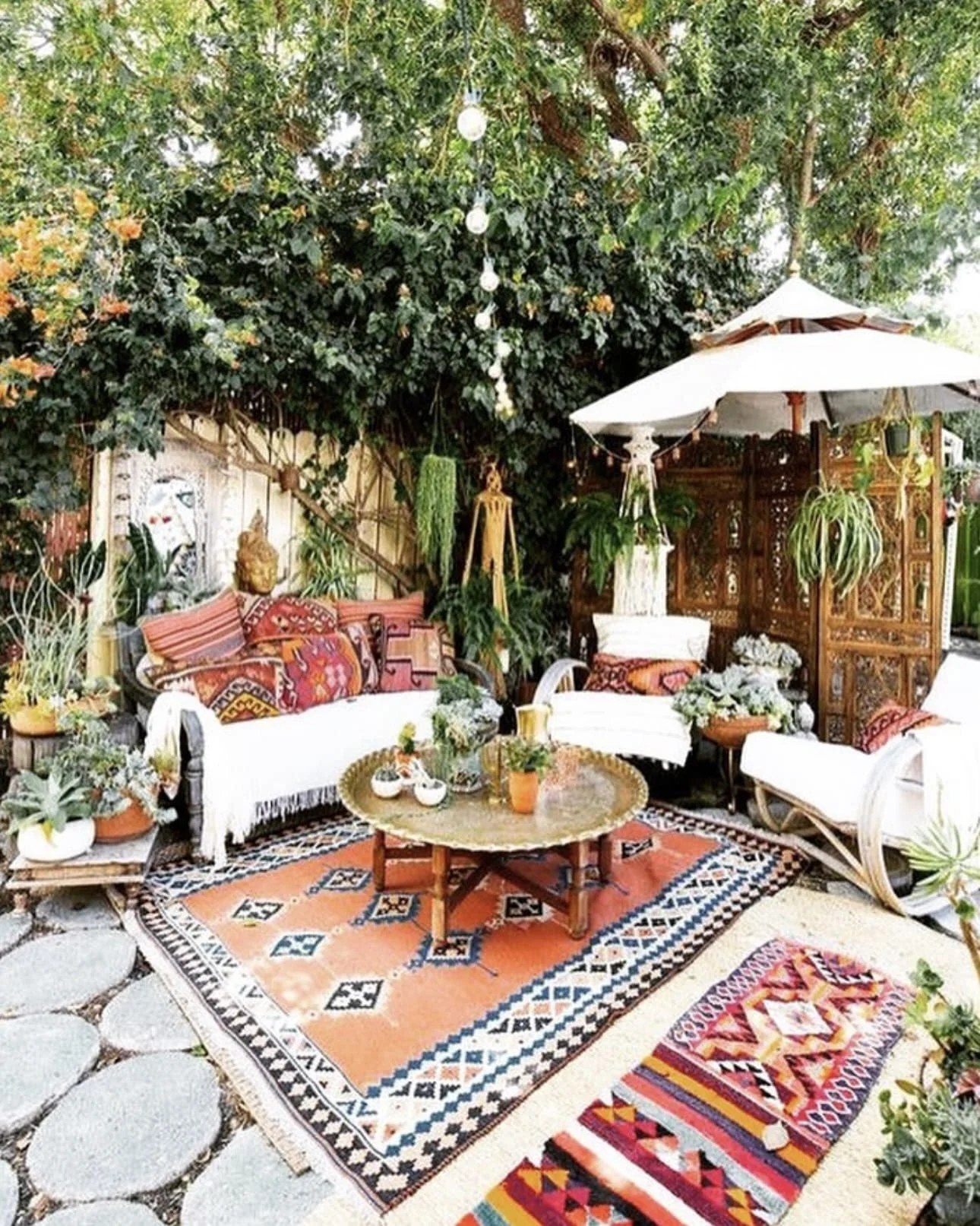 Colorful tiki bar set up for summer celebrations