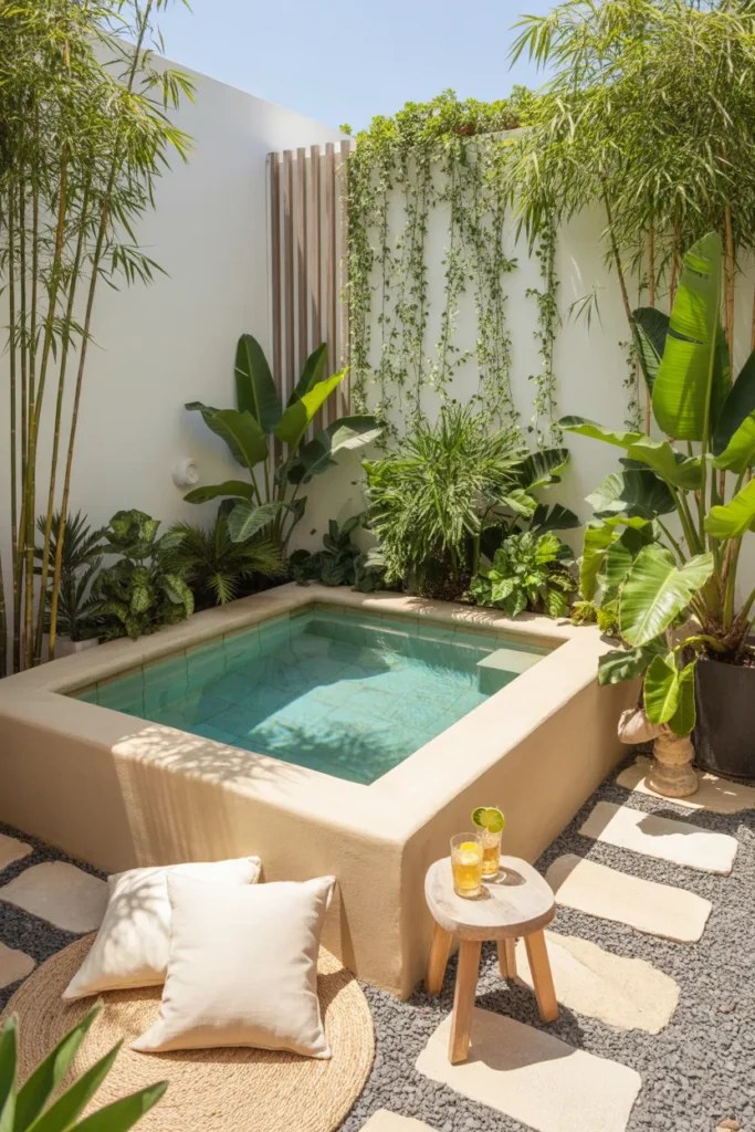 Sophisticated small plunge pool ideas that save space beautifully